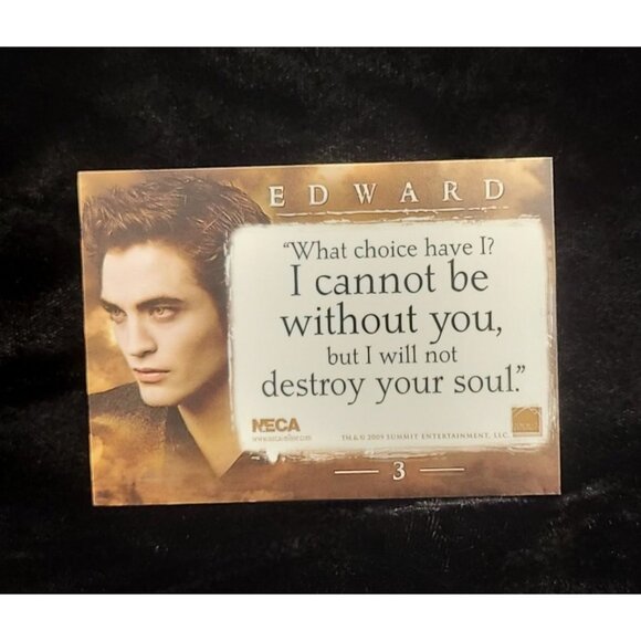 Collectible Edward Cullen New Moon Trading Card - Picture 5 of 6